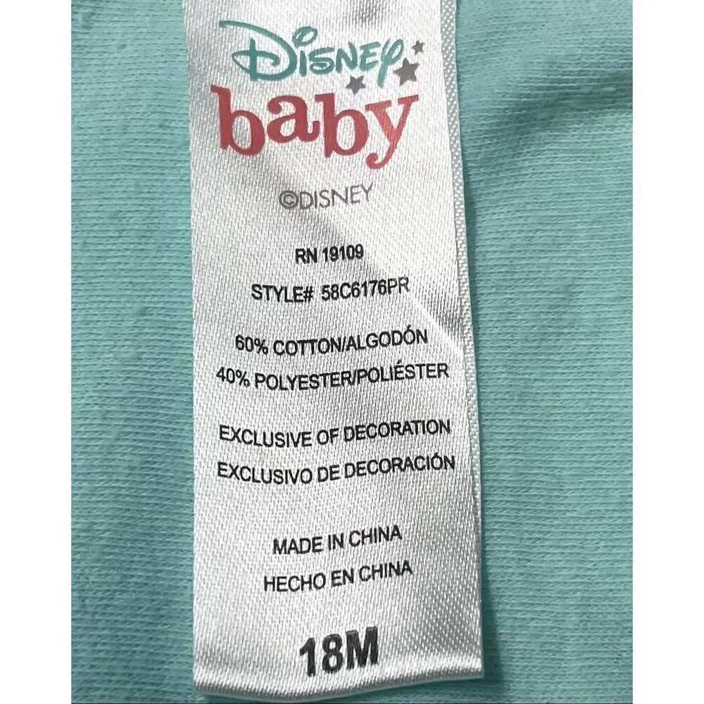 Disney Baby Ariel The Little Mermaid Bodysuit   Size 18 Months
